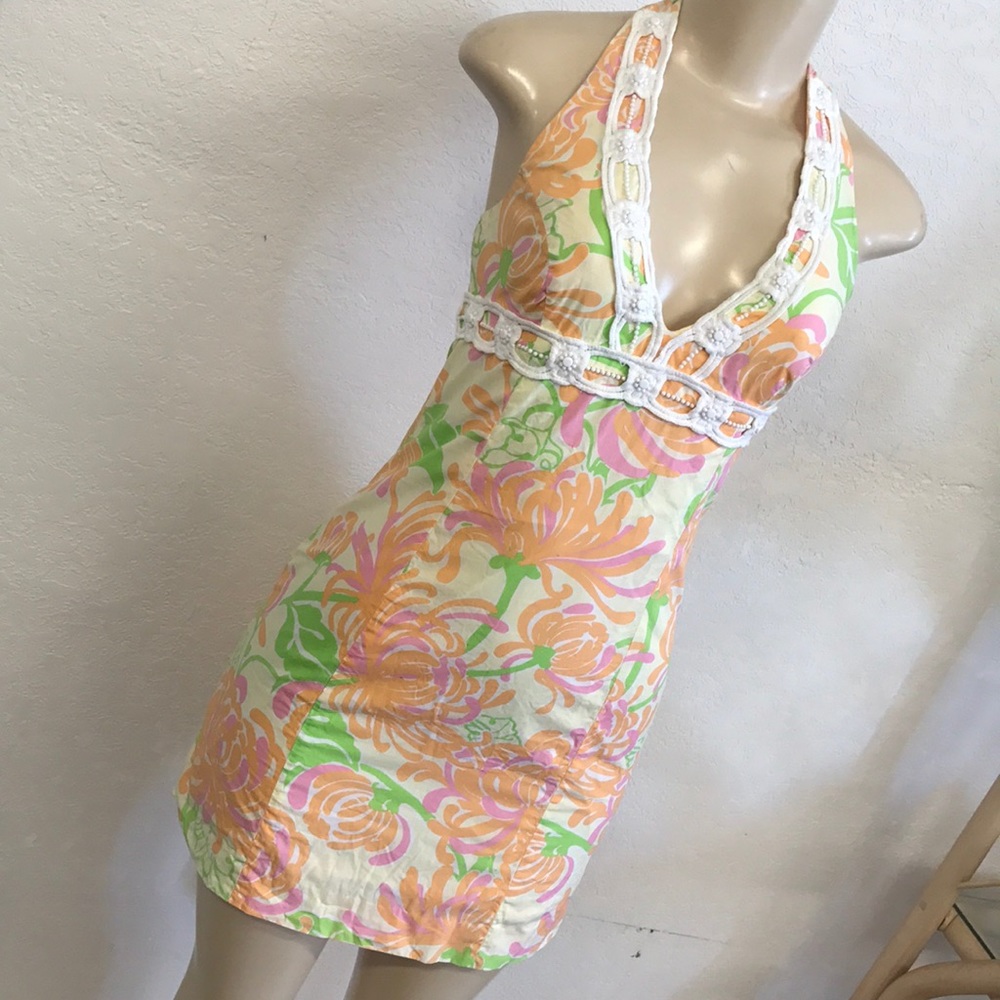 Lilly Pulitzer halter dress - Picture 2 of 8